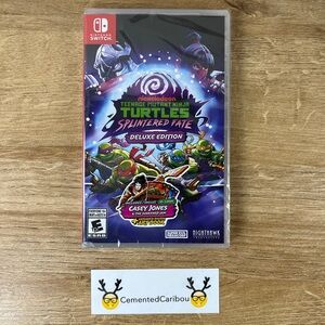 TMNT Splintered Fate Deluxe Edition Nintendo Switch Game NEW SEALED